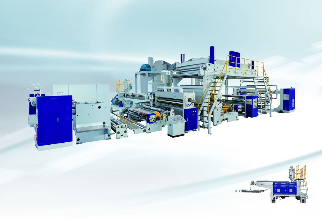 एक्सट्रूज़न इंडस्ट्रियल लैमिनेटिंग उपकरण, सिंगल-स्क्रू हीट लैमिनेटर मशीन, रिलीज़ पेपर लैमिनेटिंग मशीन